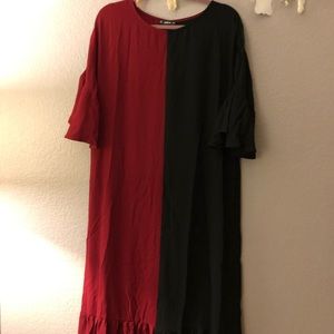 Color Block Maxi Dress